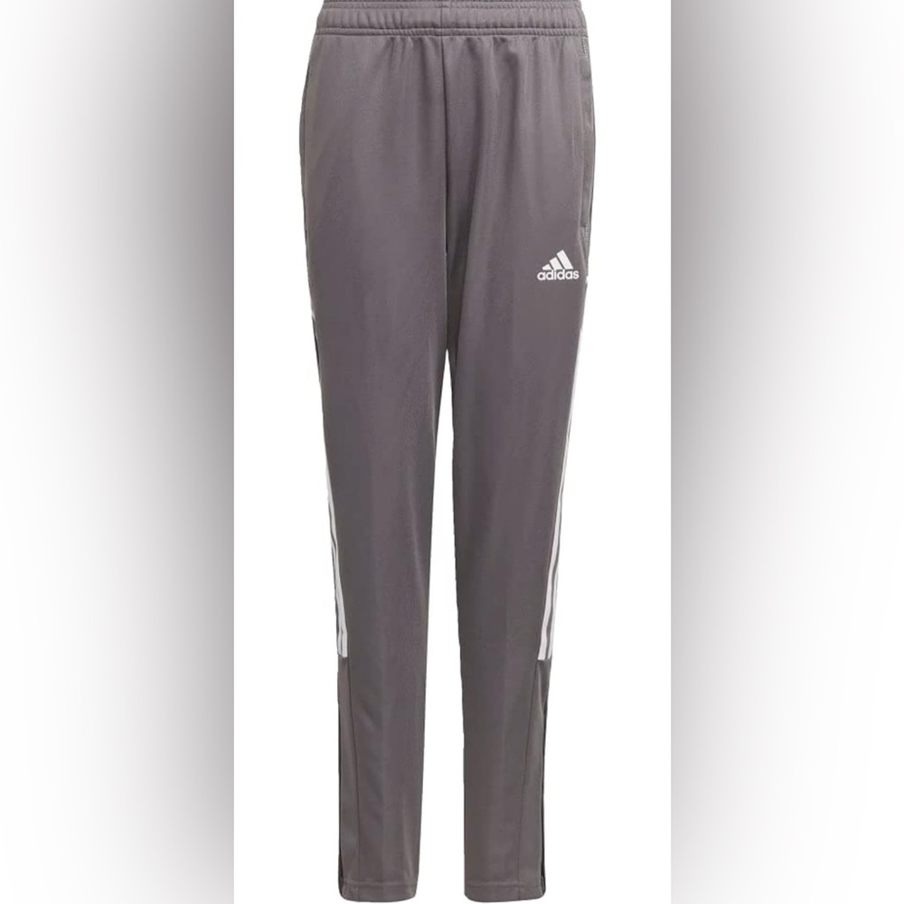 Adidas youth Tiro grey/white activewear soccer track pants Sweatpants
